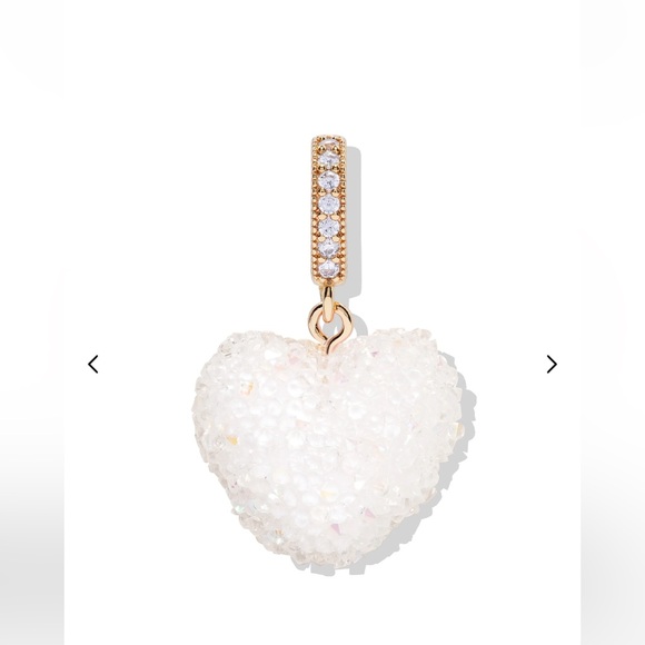 Jelly Heart - Pave Connector - Cloud - only 1 - Picture 2 of 2